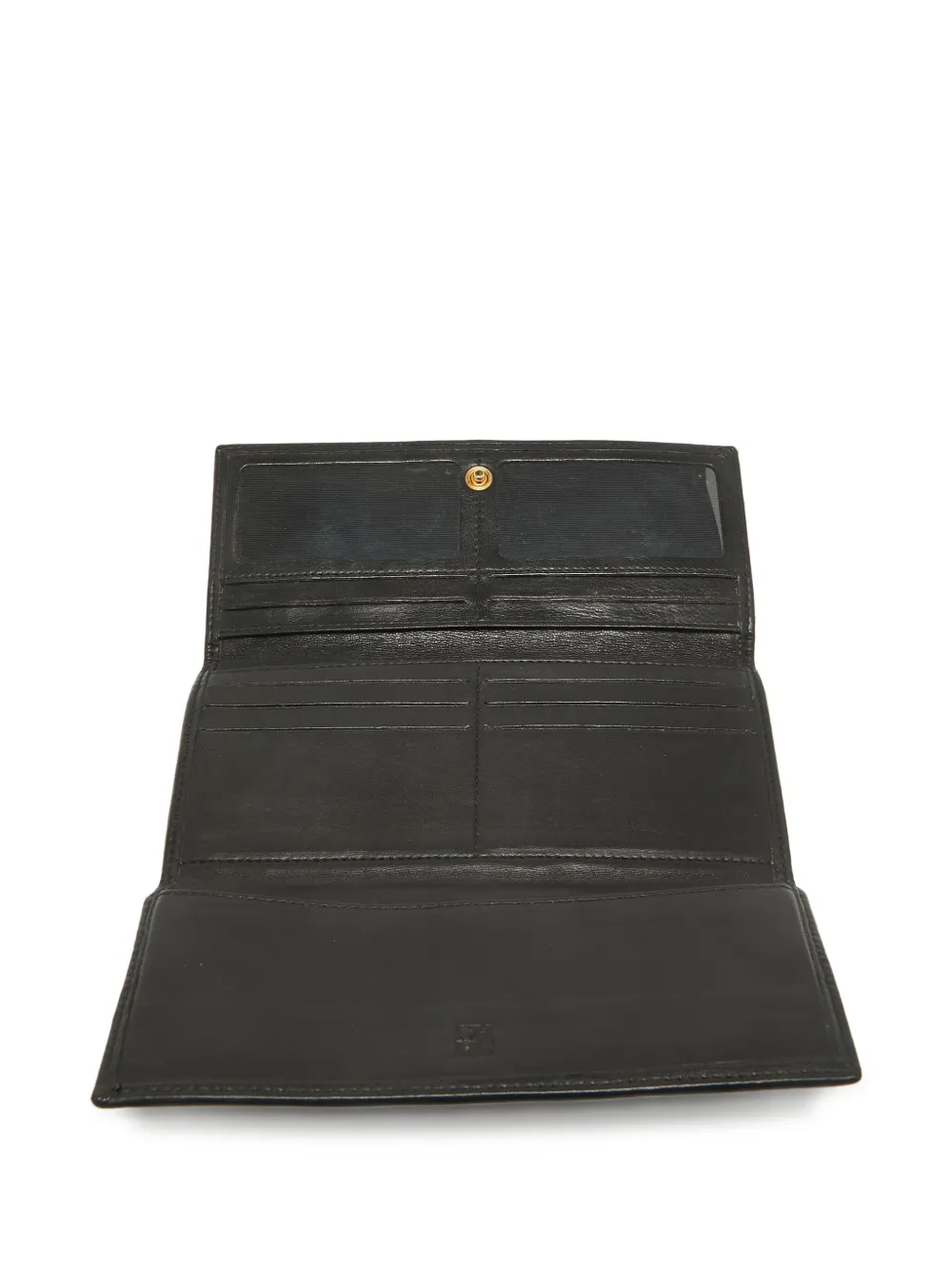 Pre-owned Carolina Herrera Vintage Quilted Leather Long Wallet