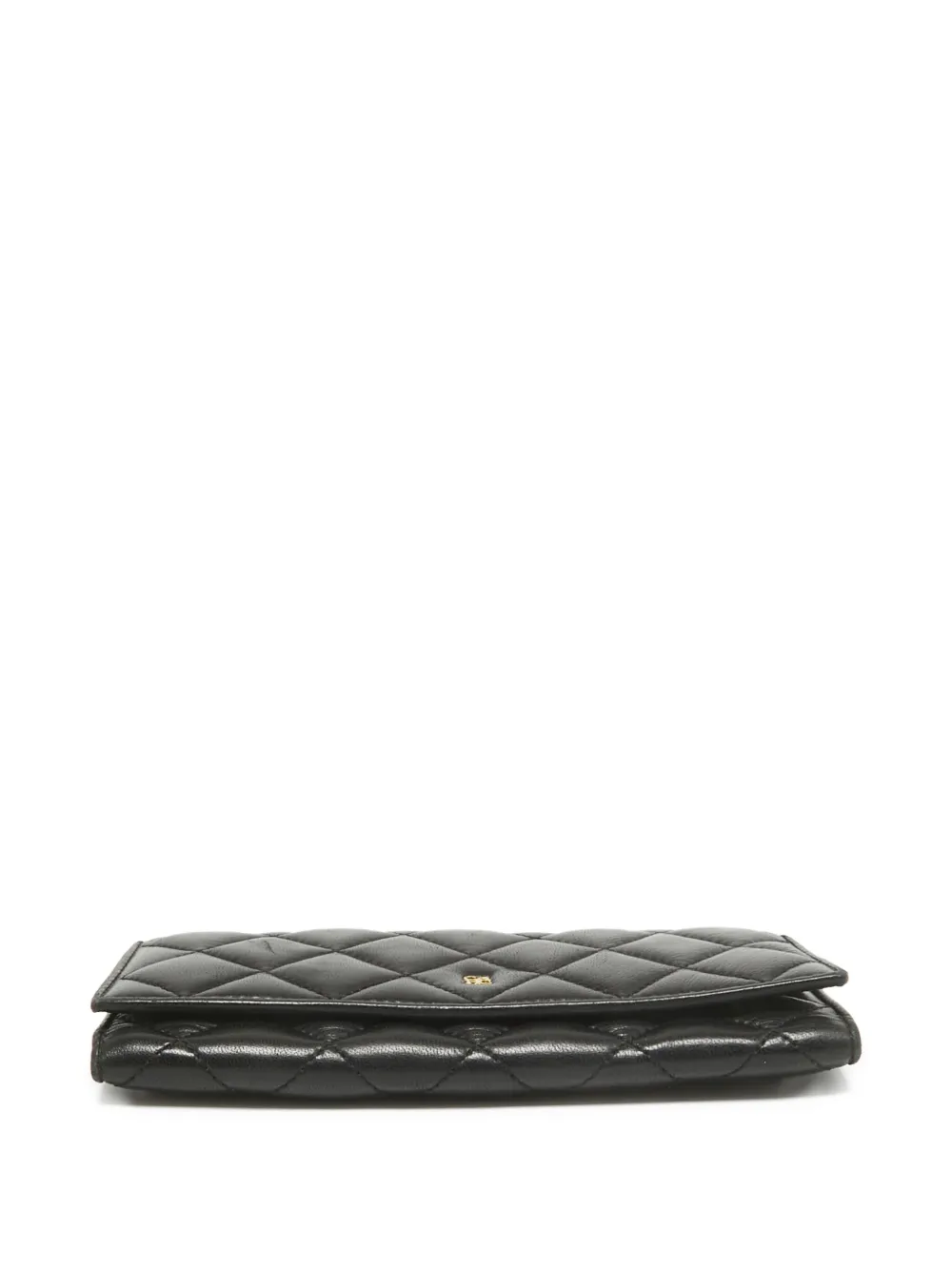 Pre-owned Carolina Herrera Vintage Quilted Leather Long Wallet
