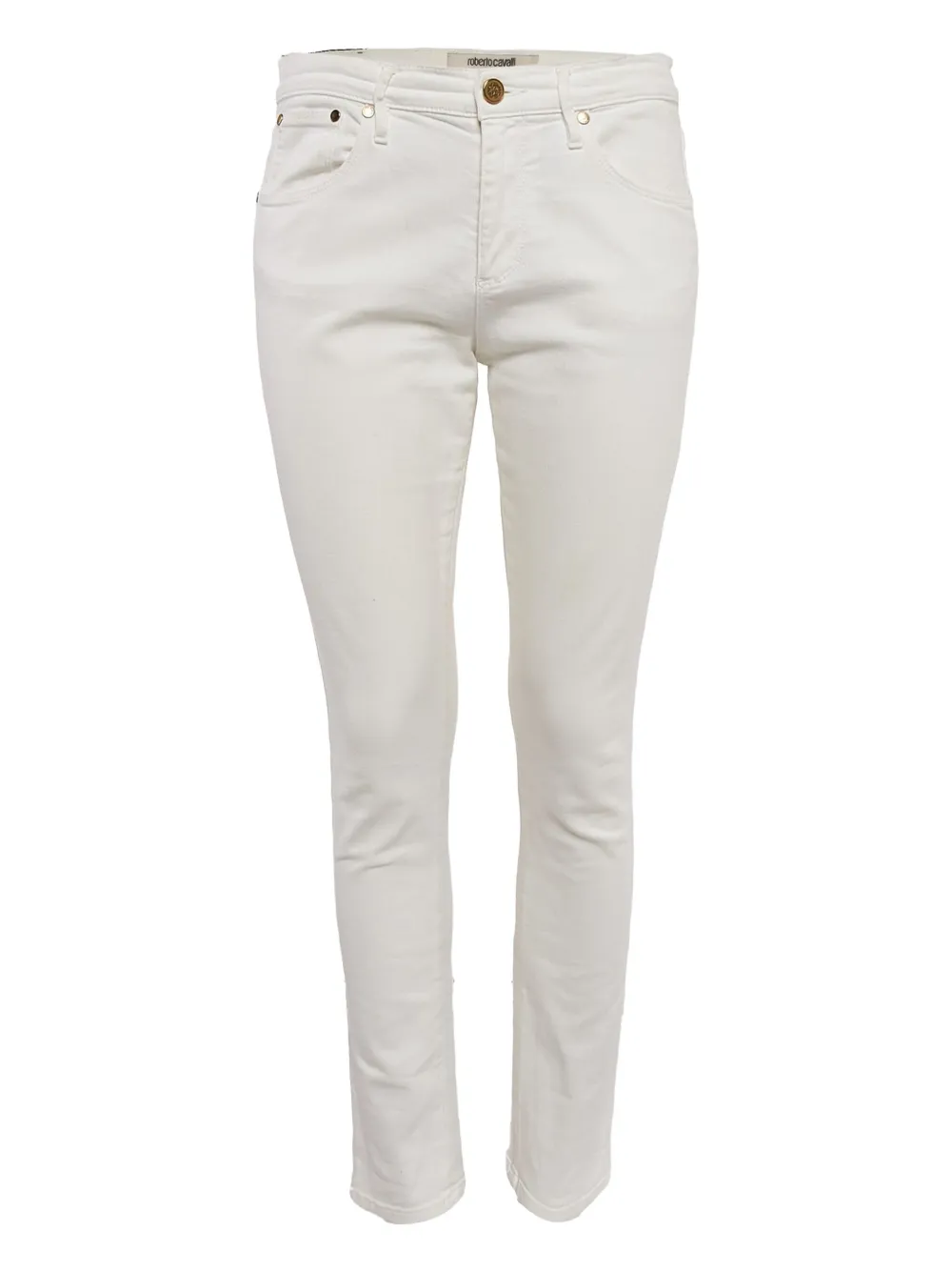 Roberto Cavalli Vintage logo-patch jeans | White | Image 1