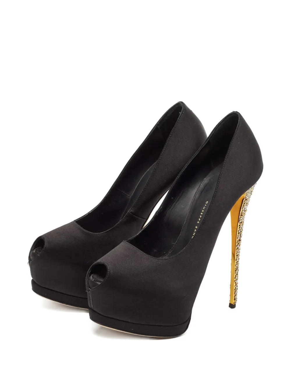 Giuseppe Zanotti Vintage Pumps met open neus en hak - Zwart