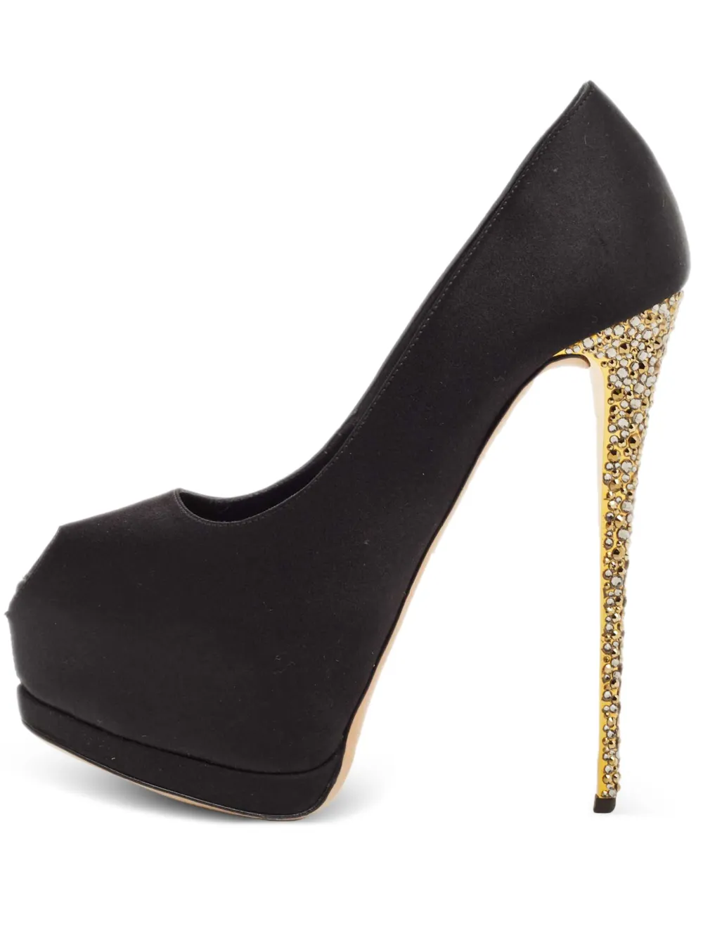 peep-toe heeled pumps