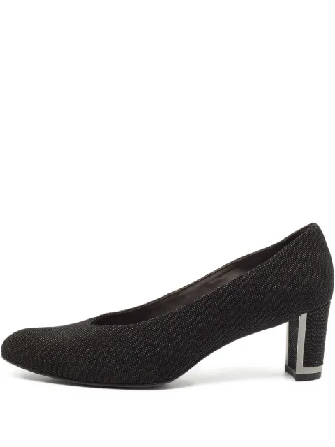 Stuart Weitzman zapatillas con tacón metalizado de 60mm de archivo