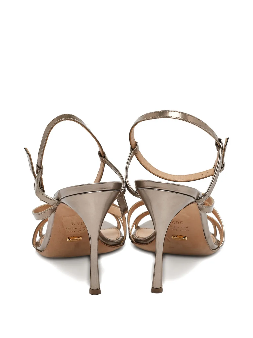 Sergio Rossi Vintage Leren sandalen - Goud