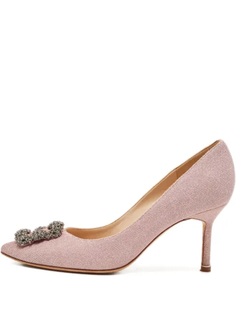 Manolo Blahnik حذاء 'هانغيسي' كلاسيكي بكعب 80 ملم