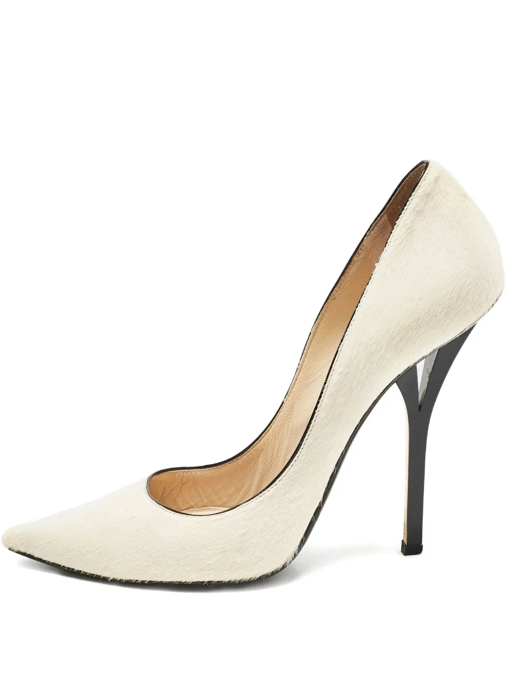 Jimmy Choo Pre-Owned 100mm pointed-toe pumps | White | Image 1