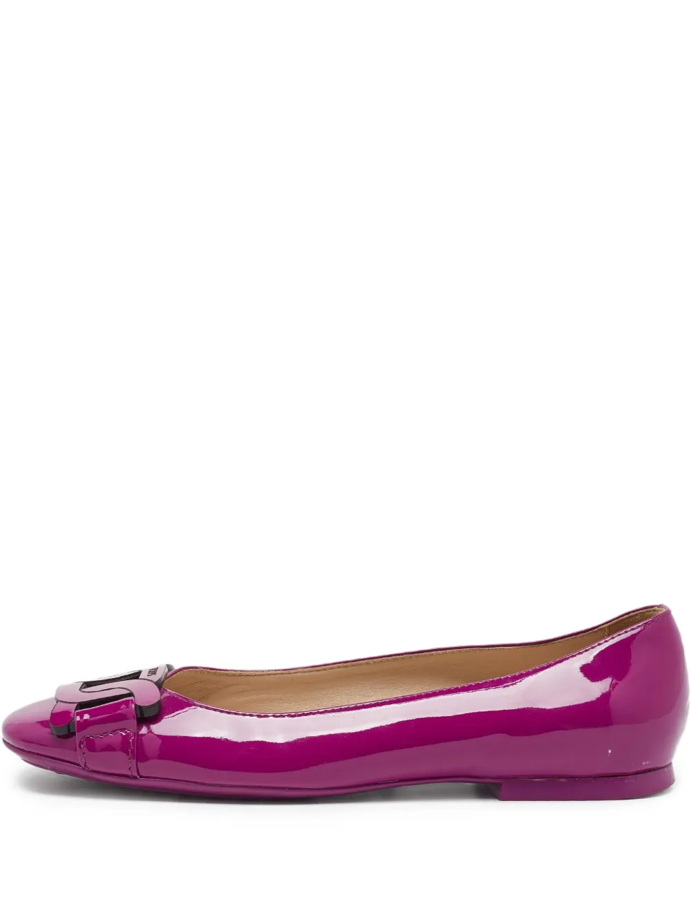 Tod's Vintage patent leather bow ballet flats | Purple | Image 1