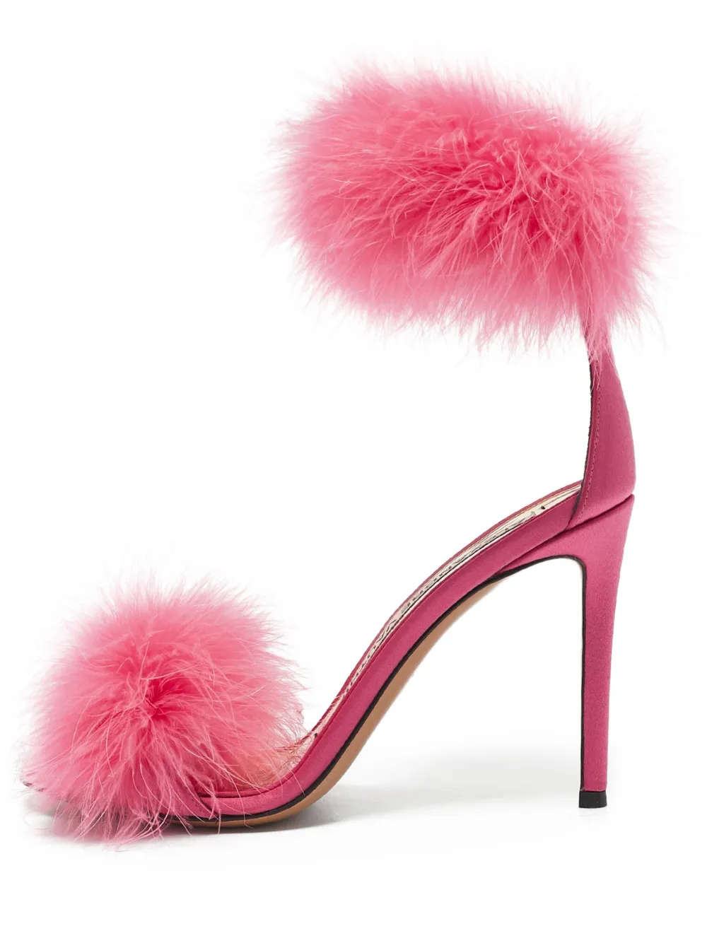 Alexandre Vauthier feather-embellished stiletto sandals | Pink | Image 1