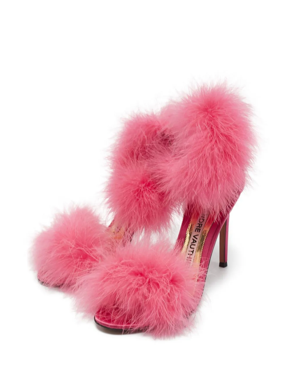 Alexandre Vauthier feather-embellished stiletto sandals | Image 2