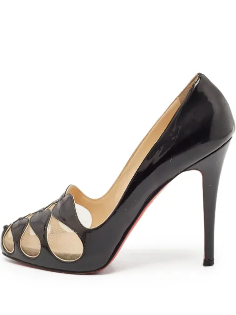 Christian Louboutin Pre-Owned zapatillas con cortes y puntera abierta