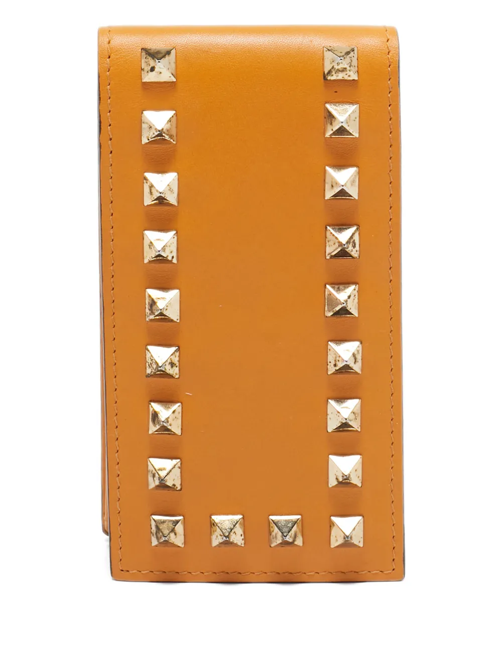 Valentino Garavani Pre-Owned レザー iPhone ケース - イエロー Valentino Garavani Pre-Owned レザー iPhone ケース - イエロー
