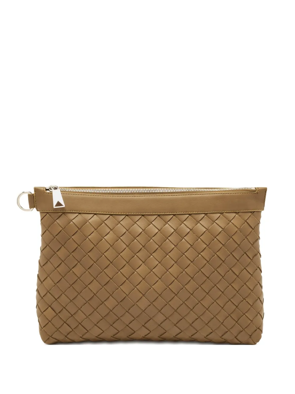 Bottega Veneta Pre-Owned 2024 medium Intrecciato leather clutch bag - Marrone