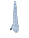 Brioni Vintage Pre-owned geometric-pattern silk tie - Blue