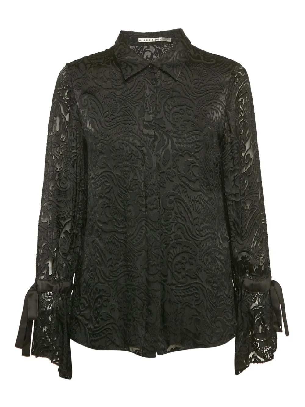 embroidered-lace blouse