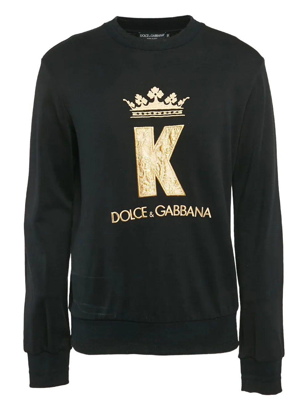 Dolce & Gabbana Pre-Owned logo-embroidered sweatshirt | Black | Image 1