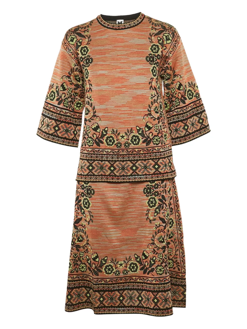 Missoni Pre-Owned floral-print shift dress | Orange | Image 1