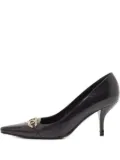 Sergio Rossi Vintage chain leather pumps - Black