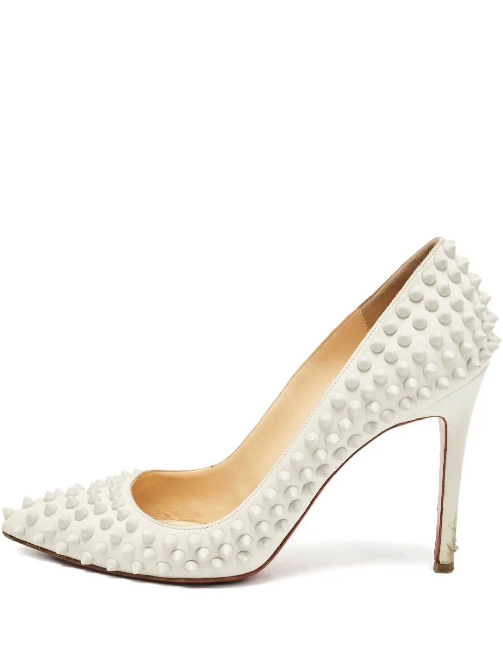Christian Louboutin Pre-Owned Pigalle 105mm パンプス - ホワイト Christian Louboutin Pre-Owned Pigalle 105mm パンプス - ホワイト