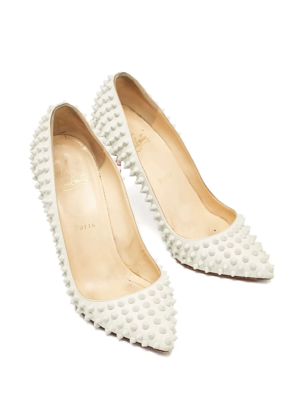 Christian Louboutin Pre-Owned 105 mm Pigalle pumps - Wit