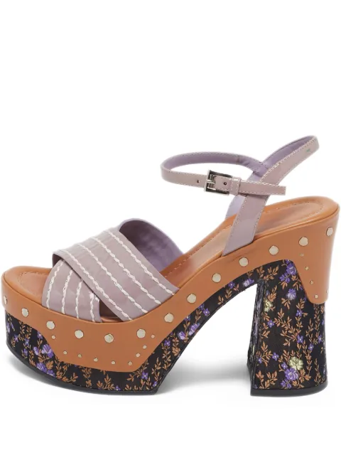 Prada Pre-Owned 110mm leather heeled sandals 