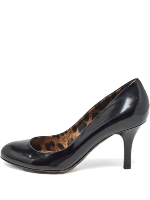 Dolce & Gabbana Pre-Owned patent leather leopard-print pumps