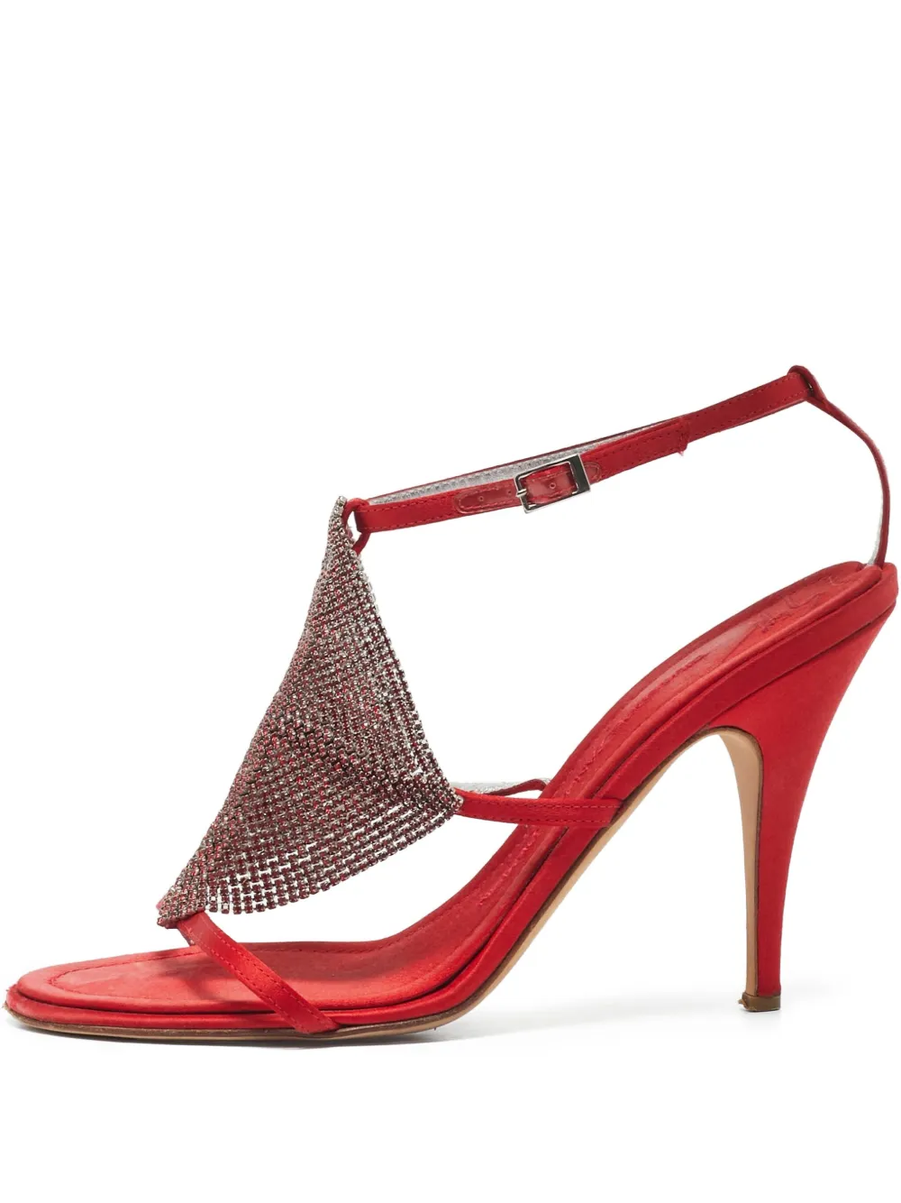 105mm rhinestone-embellished sandals