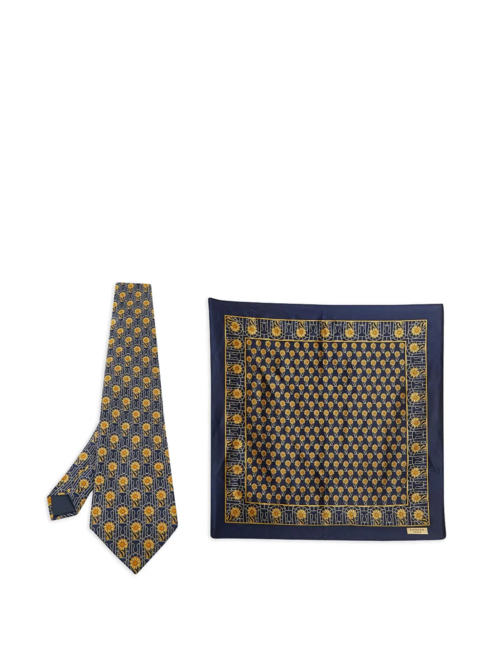 Lanvin Pre-Owned silk tie (set of two) | Blue | Image 1