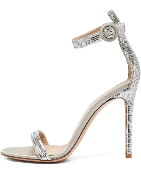 Gianvito Rossi sequined ankle-strap sandals
