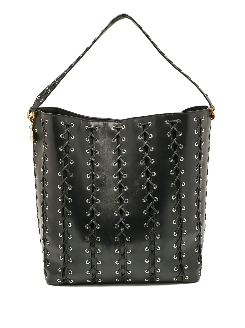 Stella McCartney Pre-Owned lace-detailing tote bag | Black | Image 1