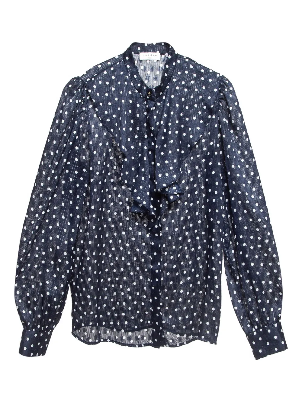 SANDRO Camicia a pois 2024 - Blu