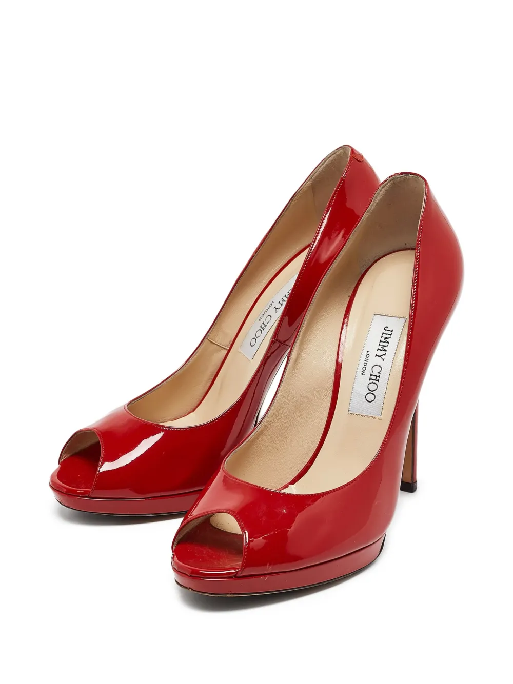 Jimmy Choo Pre-Owned zapatillas de charol con tacón de 120mm | Image 2