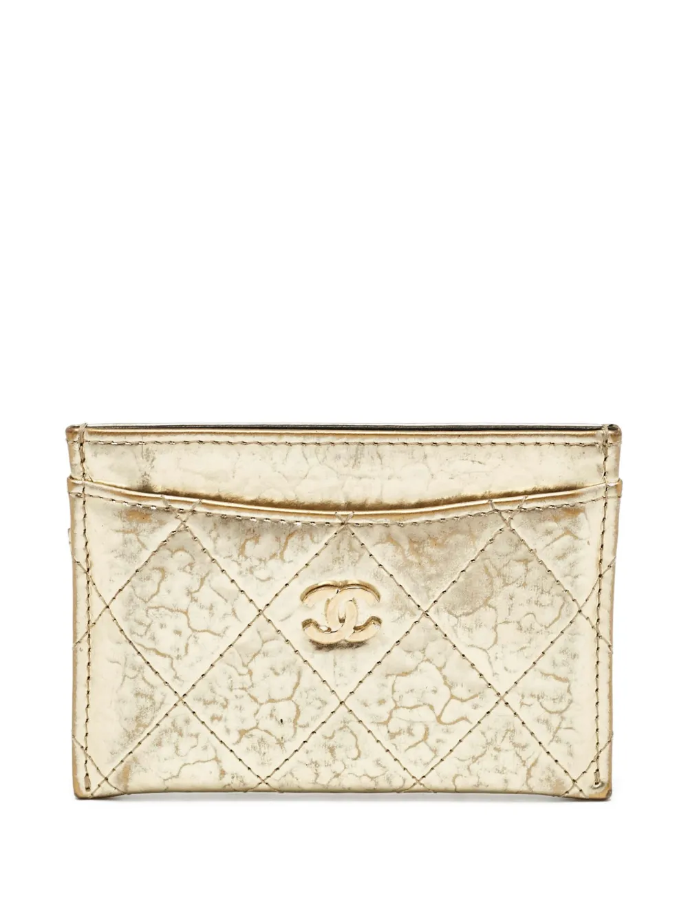 CHANEL Pre-Owned cartera capitonada | dorado | Image 1