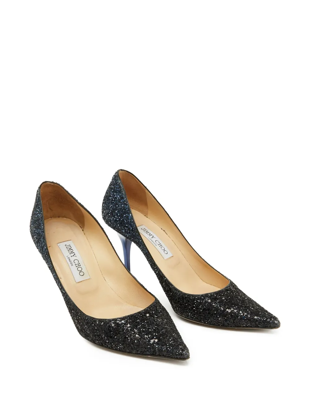 Jimmy Choo Pre-Owned glitter-embellished stiletto heels | Image 2