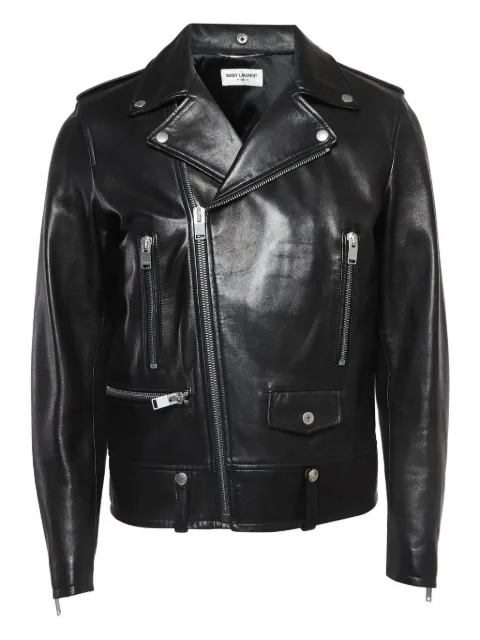 Saint Laurent Pre-Owned leather zipped jacket
