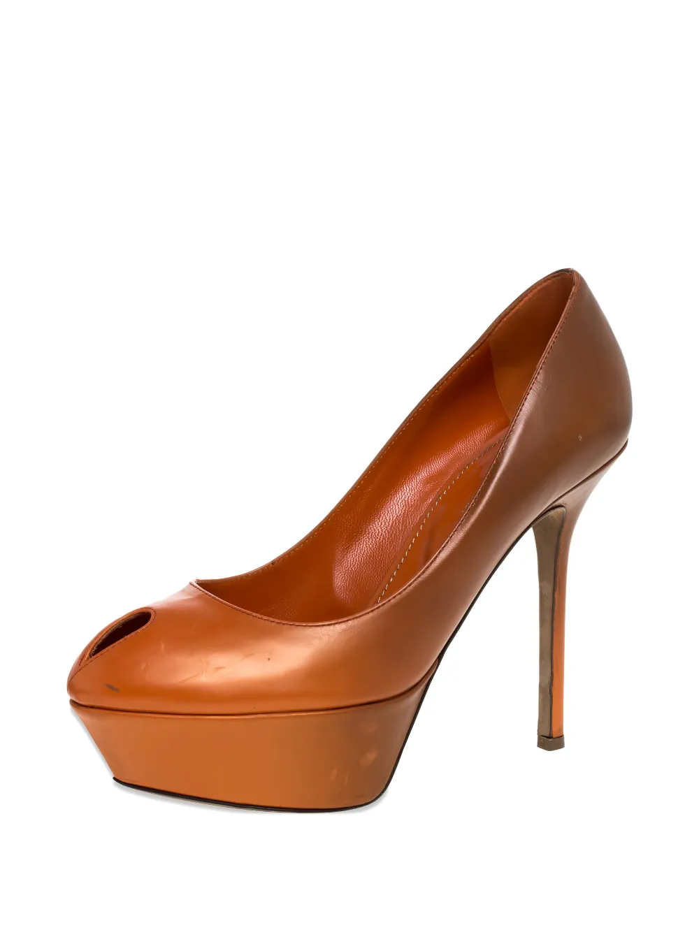 Sergio Rossi Vintage 105mm leather peep-toe platform pumps | Heeled Pumps | Image 2