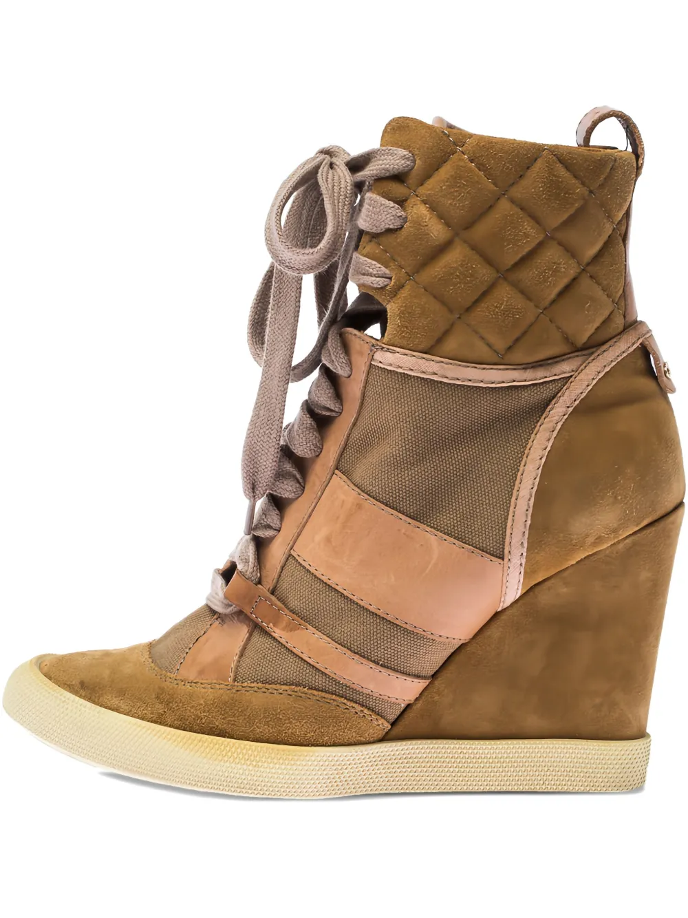 Chloé Pre-Owned bottines compensées à lacets 95 mm | marron | Image 1