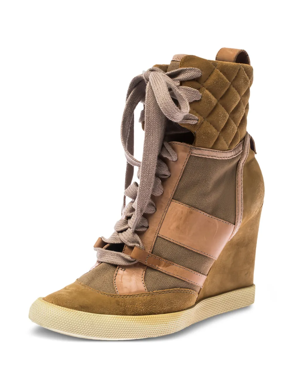 Chloé Pre-Owned bottines compensées à lacets 95 mm | Image 2