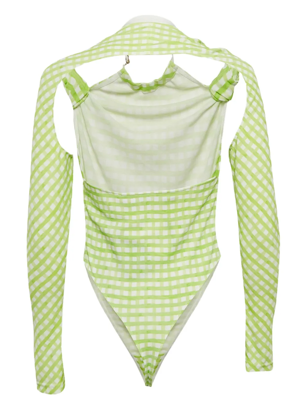 Jacquemus Pre-Owned check-print long-sleeve bodysuit | Image 2