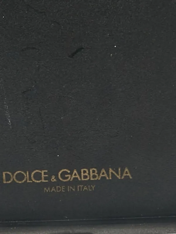 正規店購入 美品 DOLCE&GABBANA iPhoneX Xs 5.8インチ対応 iPhoneケース アイフォン 15 皮製 ドルチェ＆ガッバーナ風 アイフォン 15