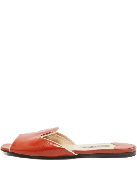 Prada Pre-Owned leather slides