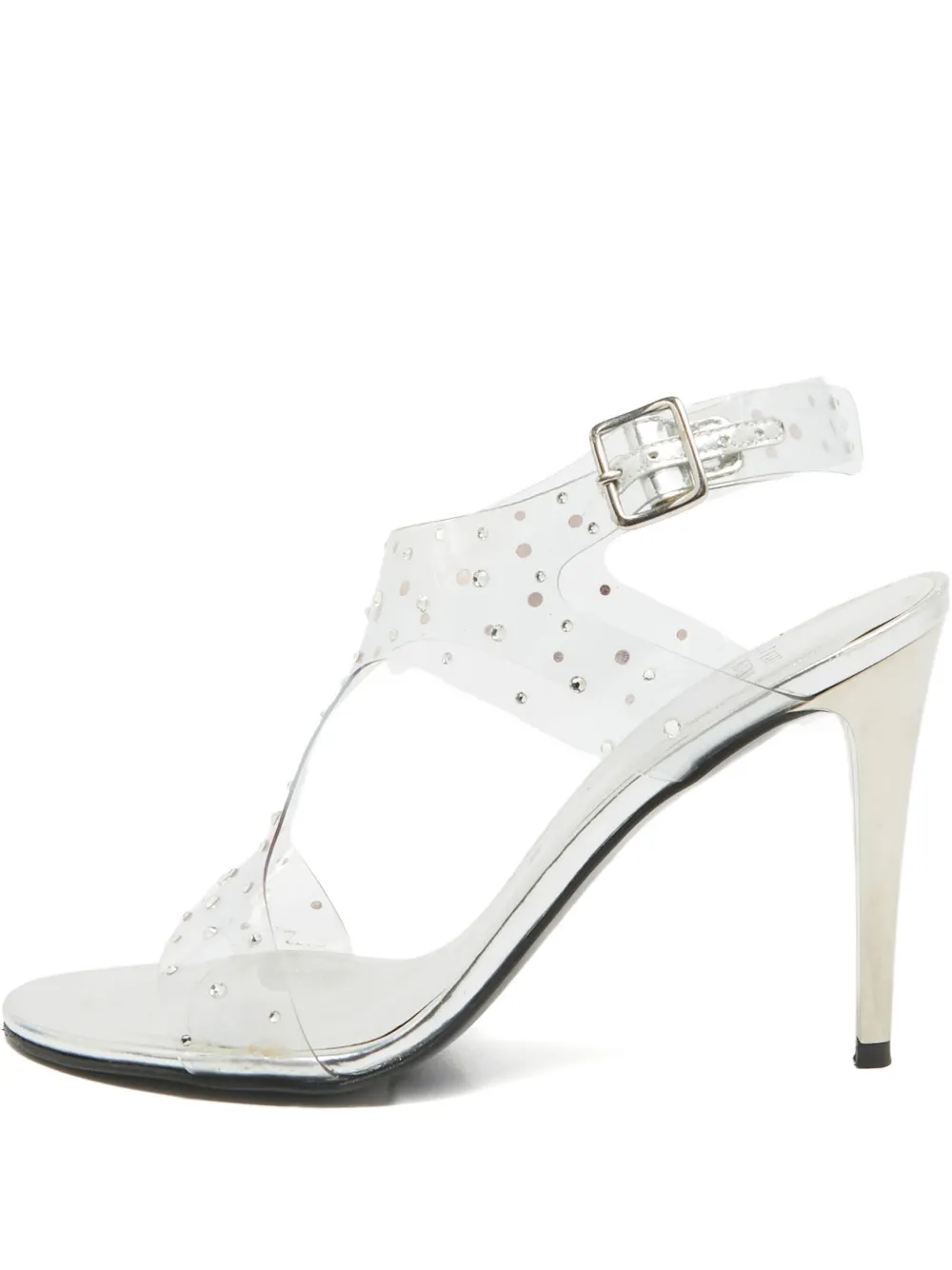 Stuart Weitzman clear rhinestone sandals | White | Image 1