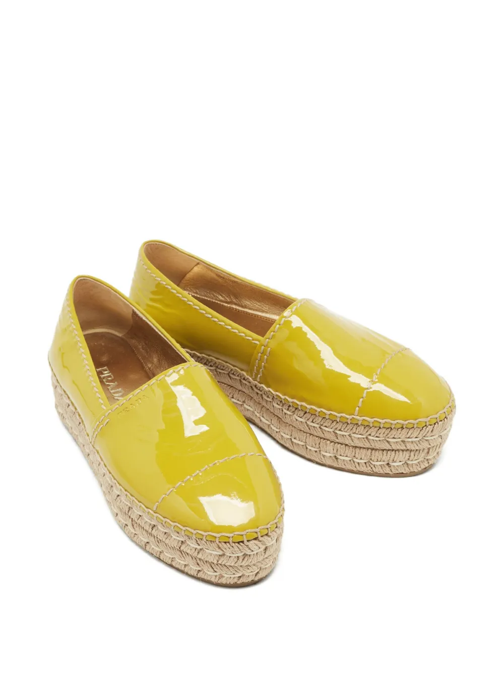 Prada Pre-Owned 45mm leather espadrilles | Image 2