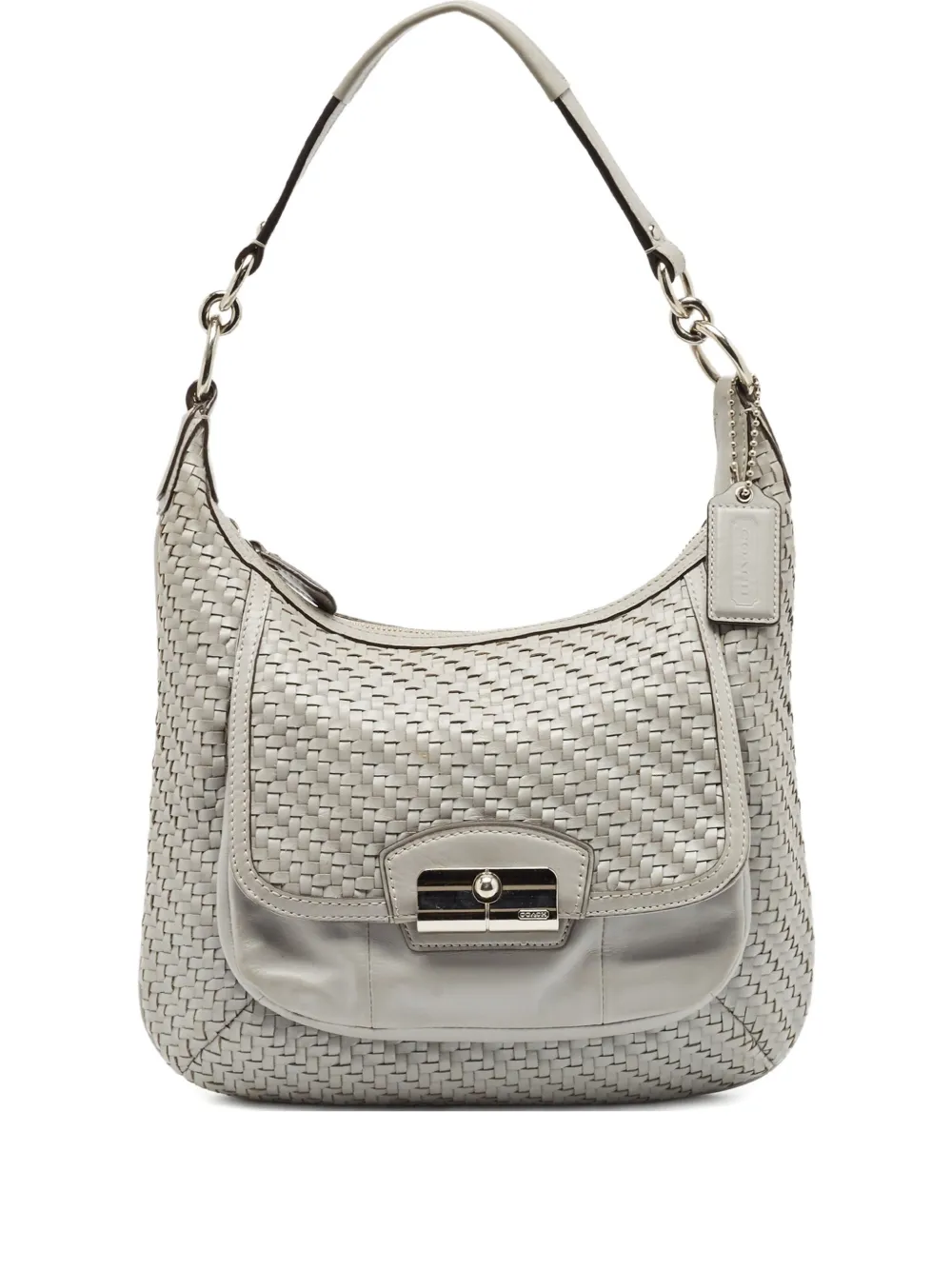 woven leather shoulder bag