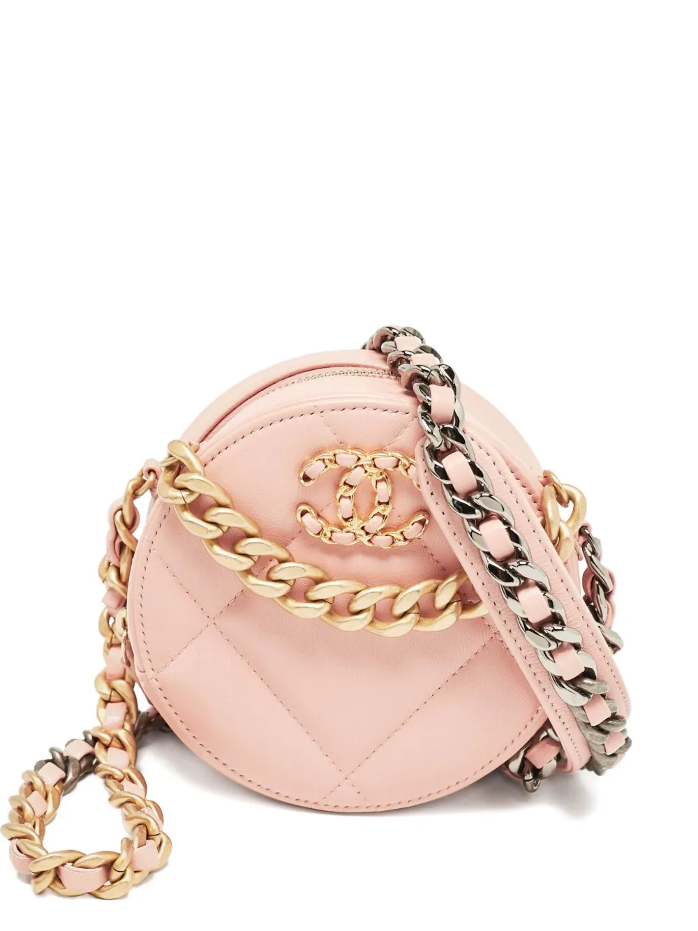 CHANEL Pre-Owned Chanel 19 Round cross body bag | Pink | Image 1