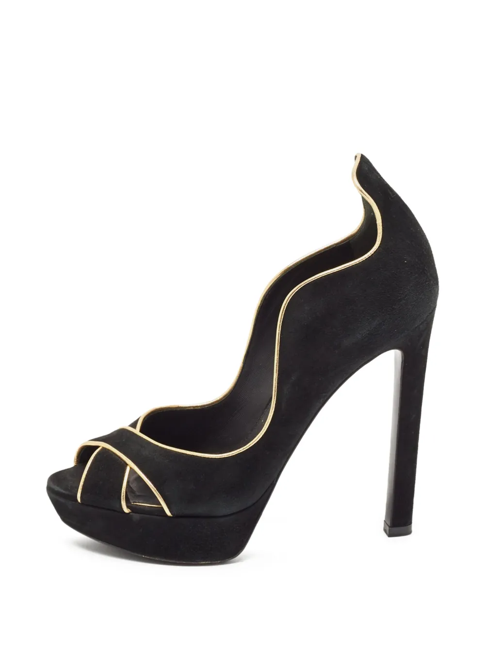 140mm contrasting-trim pumps