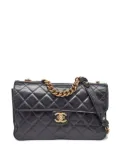 CHANEL Pre-Owned quilted leather chain-strap shoulder bag - Black