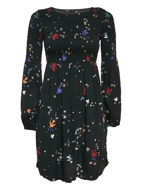 Maje graphic-print mini dress