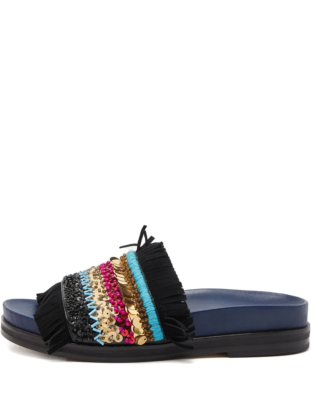 Tory Burch 2024 fringe sequin sandals - ブラック Tory Burch 2024 fringe sequin sandals - ブラック