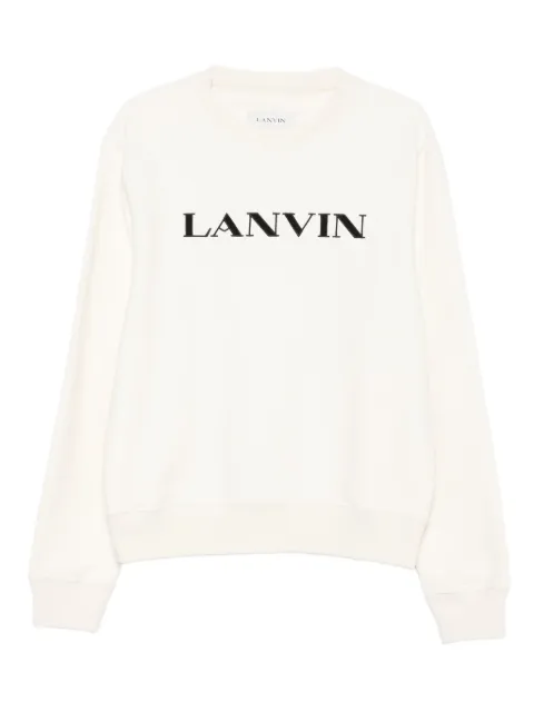 Lanvin logo-embroidered cotton sweatshirt