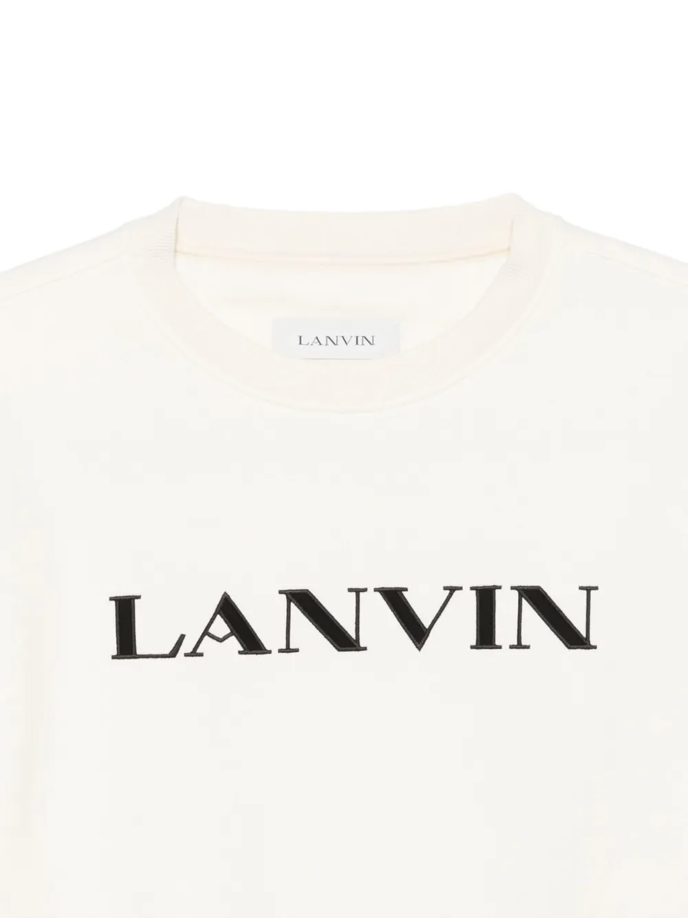 Lanvin Sweater met geborduurd logo Wit
