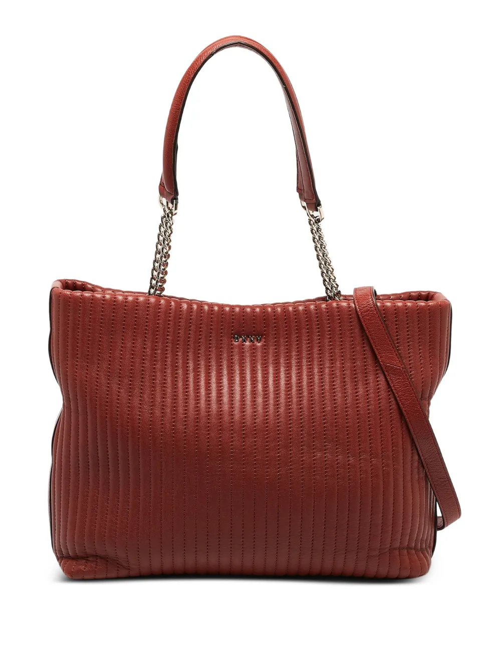 DKNY Vintage プレオウンド キルティング ハンドバッグ - レッド DKNY Vintage プレオウンド キルティング ハンドバッグ - レッド